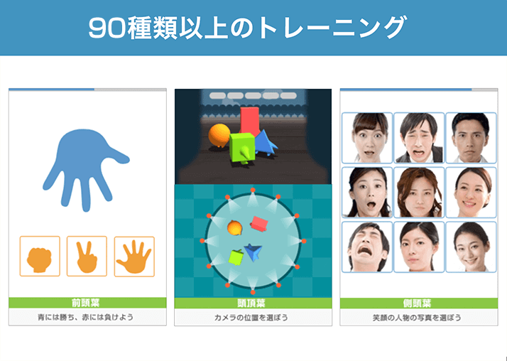 100種類以上のトレーニング